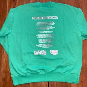 DUA LIPA PANGAIA X FUTURE NOSTALGIA SWEATSHIRT SIZE XL New